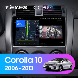 <span class=keywords><strong>TEYES</strong></span> CC3 2K para Toyota <span class=keywords><strong>Corolla</strong></span> 10 E140 E150 2006 - 2013 Radio de coche reproductor de vídeo Multimedia navegación estéreo GPS Android 10 - Product Image 2