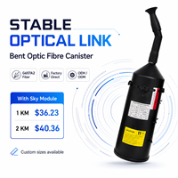 Système de communication optique industriel FPV par fibre optique en canister pour opération à distance longue portée anti-interférence