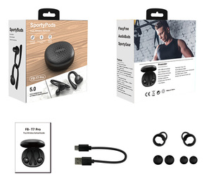 20026 Earbud TWS Tipe-C Nirkabel Baru, Headphone Olahraga, Fone, Aksesoris Elektronik Konsumen, Baterai Dapat Dilepas - Product Image 6