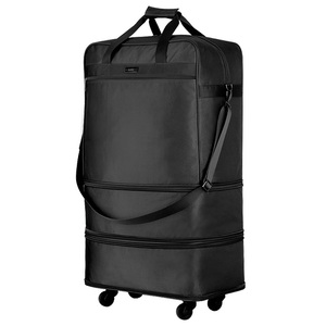 Hanke Fabric Light Weight Duffel Trolley Travel Trolley Luggage Wholesale Carry on Hand <strong>Foldable</strong> <strong>Suitcase</strong> - Product Image 5