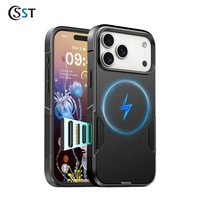 Étui de protection magnétique antichoc en TPU+PC mat pour iPhone 18 Pro Max/Luxury 18 Pro/17 Pro, résistant aux chocs