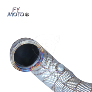 Downpipe da 3.5 ''per vw Golf MK7 MK7.5 GTI / <span class=keywords><strong>Seat</strong></span> Leon <span class=keywords><strong>Cupra</strong></span> 5F/RS 5E TFSI / A3 1.8T 2.0T 2013 + con scudo termico - Product Image 4