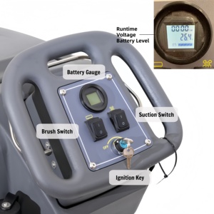 <b>Walk</b> Behind Floor Scrubber Alton T4B CE ISO9001 510mm Battery <b>Walk</b> Behind Floor Cleaning <b>Machine</b> Factory - Product Image 3