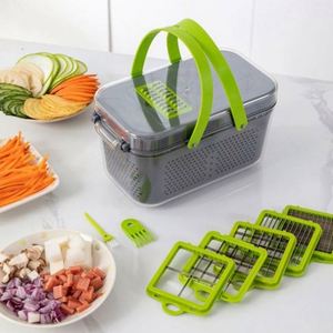 Amz Kitchen Hachoir Manuel 1 Pièce en Acier Inoxydable, Lave-Vaisselle, Coupe-Légumes et Fruits - Product Image 2