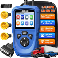 LAUNCH CR HD V2 - Escáner OBD Profesional para Camiones de Servicio Pesado de 24 V, Lector de Códigos Diésel, Verificación de DTC