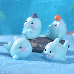 Los nuevos micro-objetos decorativos de paisajismo en miniatura de KI Huacui son creativos, realistas y lindos <span class=keywords><strong>delfines</strong></span> pequeños de resina con forma de animales marinos. - Product Image 2