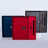 Promotion Usine : Coffret Cadeau Carnet A5 Personnalisé Multicolore – Papeterie de Bureau Minimaliste en Cuir Souple Épais avec Boucle