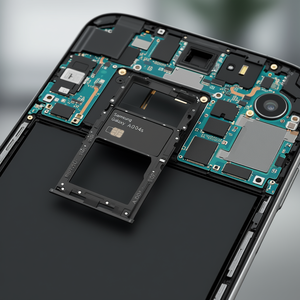 Bandeja para tarjetas Sim y Micro SD para Samsung Galaxy A04s A047f Negro - Product Image 3