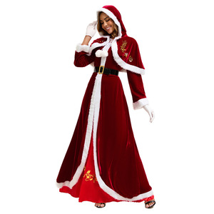 Disfraz de Papá Noel Tallas M-6XL, Traje Navideño Unisex para Adultos, Ideal para Actuaciones en Escenario - Product Image 4