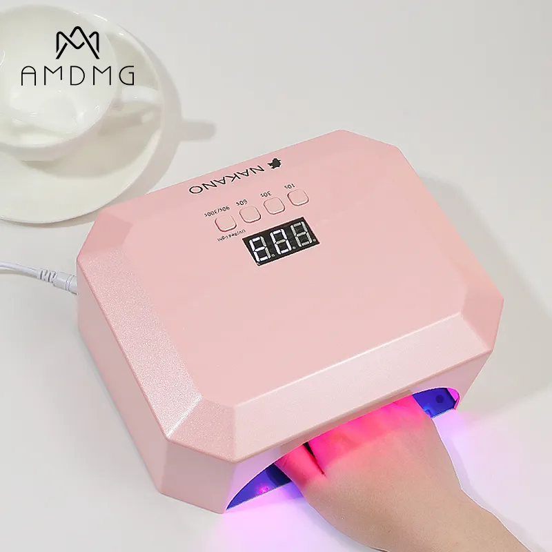 AMDMG rechargeable square uv led nail lamp wireless 36w led uv gel nail lamp professional nail dryer for manicure curing