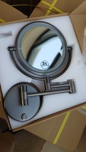 Hotel Badezimmer Wand montage Doppelseitiger LED-Kosmetik spiegel Punch-Free Retract able Beauty Light Faltbarer Einzieh spiegel - Product Image 6