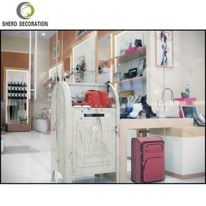 Tienda duradera, diseño de muebles, tienda de zapatos de madera, vitrina para decoración de tienda de zapatos - Product Image 6