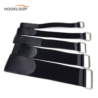 Attaches de câble en nylon réutilisables avec logo personnalisé et sangle élastique à boucle et crochet imperméable et écologique pour chaussures
