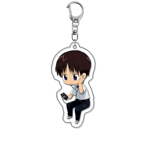 Llavero de acrílico de Eva New Century Evangelion <span class=keywords><strong>Ikari</strong></span> <span class=keywords><strong>Shinji</strong></span>, bonito colgante para bolso, regalo, recuerdo, llavero para amigo, lindo - Product Image 2