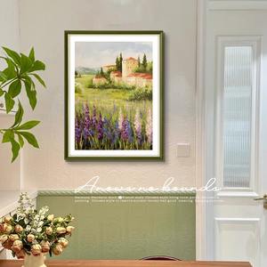 Estilo europeo moderno fresco sala de estar lienzo decorativo pintura restaurante colgante <span class=keywords><strong>Monet</strong></span> primavera brisa paisaje arte al óleo - Product Image 5