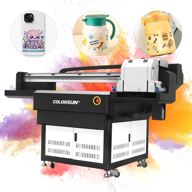Latest Large Format UV Inkjet Flatbed Printer 3D Varnish Effect UV Led Printing Machine 9060 Uv Printer Phone Case Printers