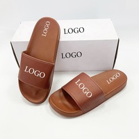 Chaussons d'hôtel personnalisés avec logo de marque, sandales et claquettes en caoutchouc gaufré pour hommes et femmes