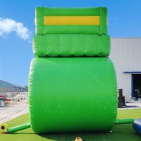 Parc aquatique gonflable commercial pas cher, toboggans géants, château gonflable géant, toboggans aquatiques gonflables en forme de palmier avec piscine détachable