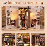 Kit de nichoir à livres sur le thème du Japon et ensemble de maison miniature à faire soi-même - Nichoir à livres miniature et présentoir de nichoir à livres à faire soi-même