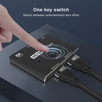 Interruptor de vídeo 2 entradas y 1 salida HDMI, 2,1, 8K, 2 en 1, 8K, HDMI