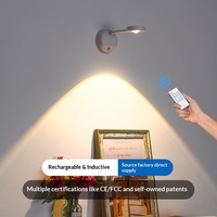 Lampe murale LED rechargeable sans fil avec détecteur de mouvement et variateur tactile pour éclairage d'art, de tableaux, de cadres photo et décoration de chambre
