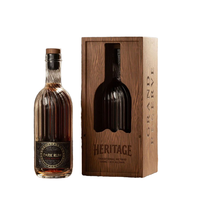 Caja de regalo acrílica ecológica transfronteriza personalizada, 3D pegatina con logotipo, revestimiento UV, whisky, vino, caja de madera, diseño extraíble, fabricante