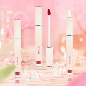 Fluwelen Nude Vloeibare Lippenstift Matte Op Maat Gemaakte, Langdurige, Vochtinbrengende Lipgloss Private Label Make-Up Matte Vloeibare Lippenstift