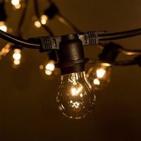 Guirlandes lumineuses de Noël extérieures de qualité commerciale NBTOP, noires/blanches, IP65, étanches, à LED, économiques en énergie, avec prises de courant, 110-240V