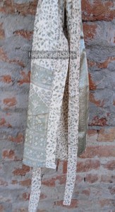Women's Full Length Floral Printed <b>Silk</b> Cotton Robe Long Sleeve Turn-down Collar Casual Sleepwear Handwash Care - Product Image 2
