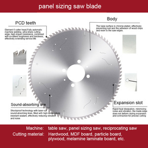 <span class=keywords><strong>Lame</strong></span> de scie circulaire diamantée PCD personnalisée 350/380/400/450/500 84T 72T pour la découpe du <span class=keywords><strong>bois</strong></span>, des panneaux composites et de la mélamine sur machine à scier - Product Image 2