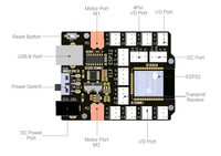Weemake Our Green World ESP32 Orange Metal, Kit Robótico Educativo STEM DIY con Chasis, Programación en Python para Estudiantes