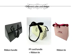Boîte-cadeau pliable en papier, emballage de Dessert, boîte de courrier avec ruban, boîte de papier pliable pour les cosmétiques