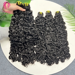 Tốt nhất sản phẩm bán chạy bouncy đôi rút ra burmese Curl nguyên filipino tóc bó 100% con người extensiones de cabello humano - Product Image 2