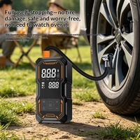 Démarreur de secours et compresseur d'air pour voiture 12V 1000A en ABS avec affichage numérique et manomètre de pression des pneus