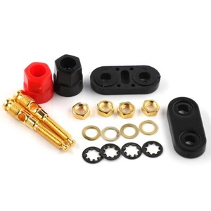Conectores tipo banana Terminales de pareja Conector rojo y negro Amplificador Terminal Binding Post Banana Speaker Plug Jack - Product Image 3