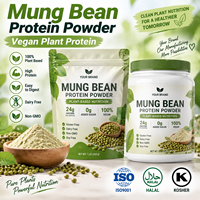 Poudre de protéines de haricot mungo, protéines végétales véganes, emballage prêt à la vente en sachet, pot, boîte, pour les distributeurs et les propriétaires de marques
