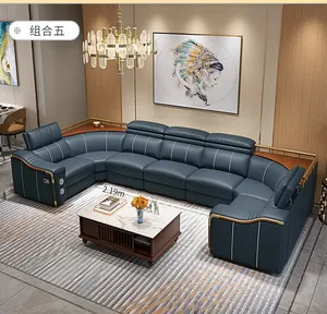 Mobiliário personalizável de fábrica, mobiliário fornecido para sala de estar sofás/sofá de tecido royal set 7 lugares design de móveis de sala de estar
