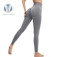 Leggings de yoga et de barre pour femme, à taille sculptante froncée, adaptatifs, infrarouges, pour l'entraînement et le sport
