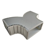 Panneau en mousse rigide en forme de té de conduit d'air en polyuréthane pré-isolé avec panneau isolant en feuille d'aluminium de 60 à 80mm