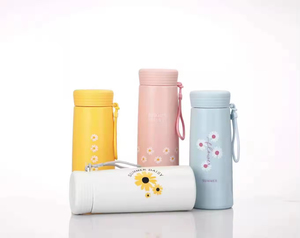 Manufacturer cheaper hiking outdoor sports portable cold/<b>hot</b> water children's school cute gift customizable stainless steel wate - Product Image 2