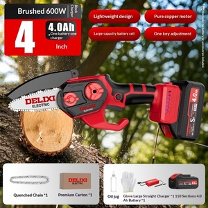 Scie à chaîne Delixi, scie à chaîne au lithium, scie de jardin, scie à main rechargeable, scie de taille, scie à bois, scie pour branches d'arbres fruitiers - Product Image 6