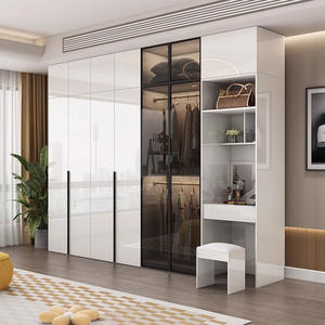 Organizador de armario de dormitorio personalizado de estilo moderno, duradero, con cajones empotrados, puerta de MDF. - Product Image 4