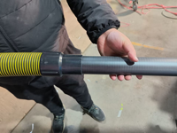 Canne télescopique portable en fibre de carbone 50ft 60ft 70ft 80ft / Perche télescopique Hornet sans rotation