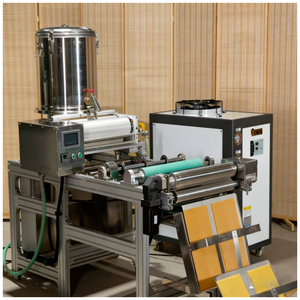 Machine à fondations de cire d'abeille entièrement automatique électrique à 3 rouleaux en alliage d'aluminium pour l'apiculture - Product Image 1