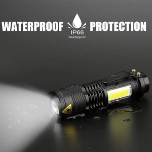 Linterna Táctica Mini LED COB Portátil de Aleación de Aluminio con Clip para Bolígrafo, Luz de Mano Inteligente de 3W con Batería <span class=keywords><strong>AA</strong></span> - Product Image 6