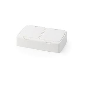 Hot Selling Disposable Pill Case 2 Compartments Perfect for Purse <b>Pocket</b> Daily Use - Product Image 1