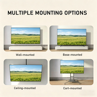 Nuevo Televisor Inteligente Google QLED de 55, 65 y 75 Pulgadas 2026, Android 12, Control por Voz, Wifi, Televisor para el Hogar, Fabricante OEM