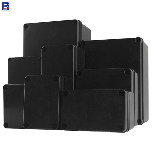 Abs Black IP65 Waterproof Junction Box Outdoor Electrical Control Power Enclosure Plastic Product
