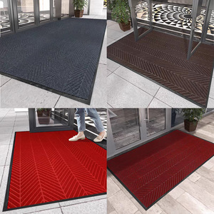 Customized Tire Pattern Modern Thin Floor <b>Mat</b> Gray Rectangle Polyester Anti <b>Slip</b> Home Door <b>Mat</b> Easy Clean Dust Removal - Product Image 5