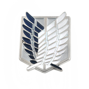 Cosplay gioielli <span class=keywords><strong>ali</strong></span> <span class=keywords><strong>della</strong></span> libertà Anime spilla attacco titano spilla in metallo morbido smalto spille all'ingrosso per cappelli borse per vestiti - Product Image 1